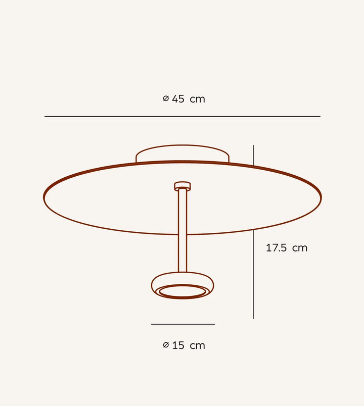Iluma Dimmable Aluminium Ceiling Light, view 2