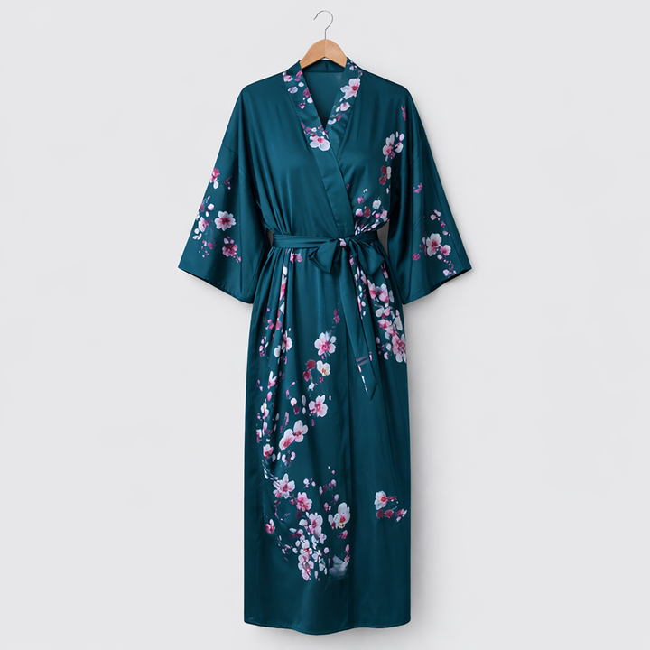 Women Satin Kimono Robe image 5