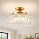 Jules Modern Textured Glass Disc Ceiling Light
