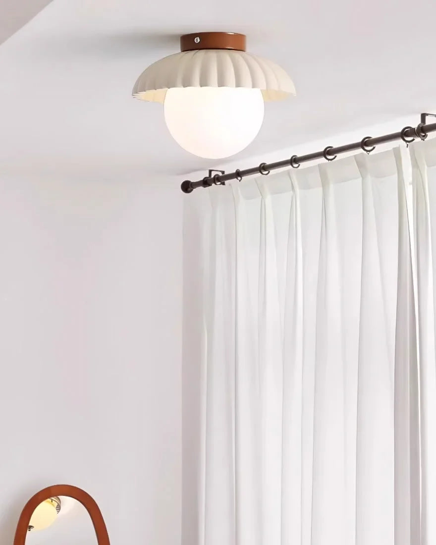 Juno Alien Cream Glass Ceiling Light