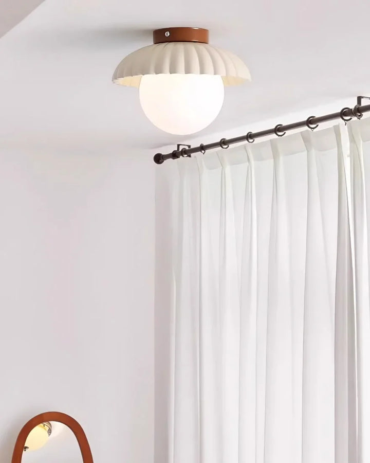 Juno Alien Cream Glass Ceiling Light