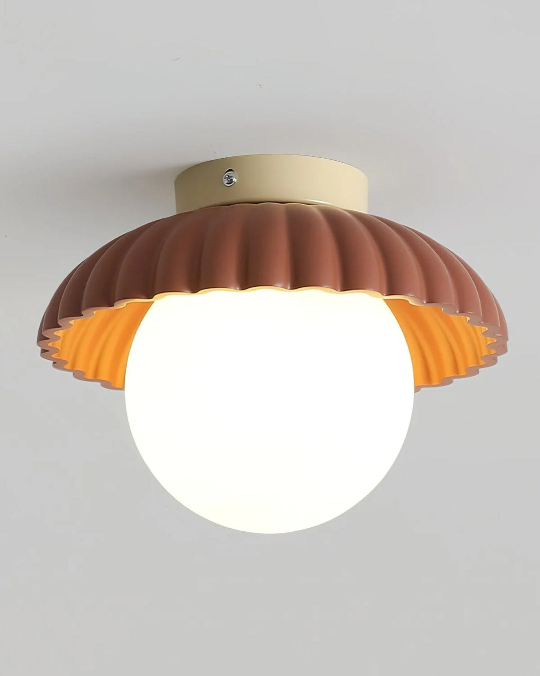 Juno Alien Cream Glass Ceiling Light