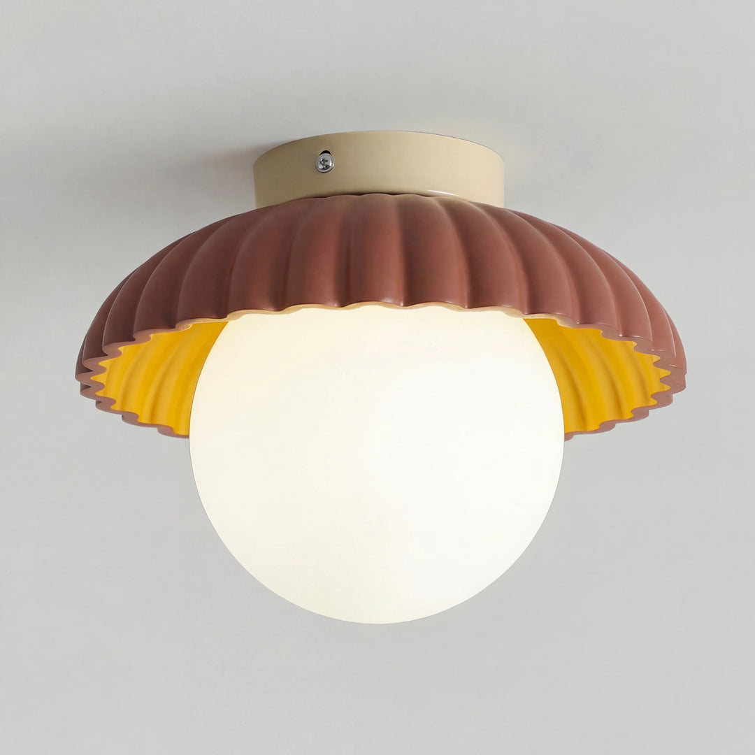 Juno Alien Cream Glass Ceiling Light