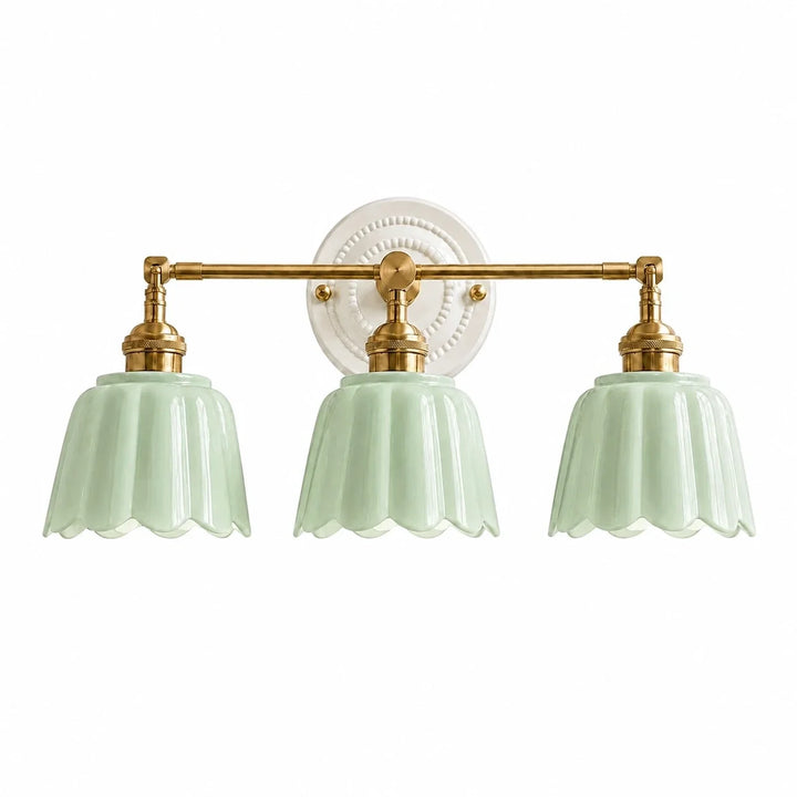 Lior Vintage Flower Ceramic Wall Sconce