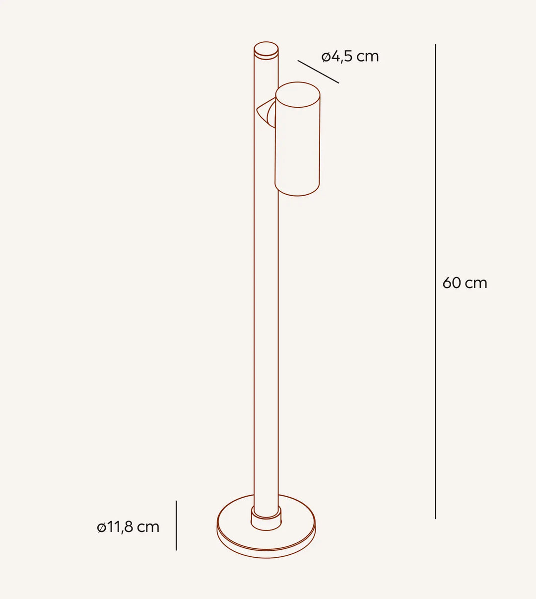 Loro Aluminium Black Outdoor Path Light – image 2