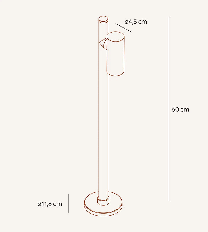 Loro Aluminium Black Outdoor Path Light – image 2