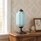 Lumi French Retro Cream Glass Textured Eloise Table Lamp