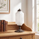Lumi French Retro Cream Glass Textured Eloise Table Lamp