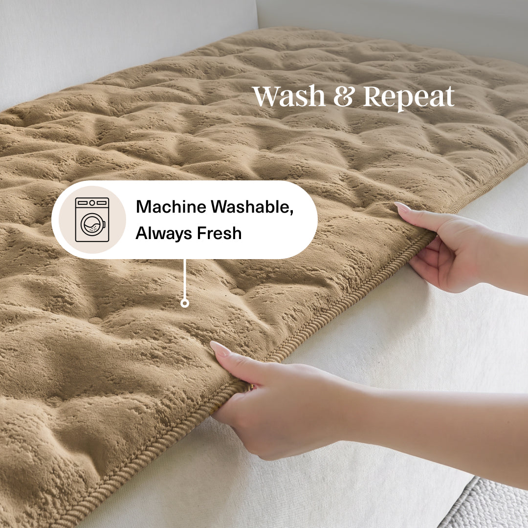 Quilted Chenille Sofa Seat Mat | Non-Slip, 2- or 3-Seater