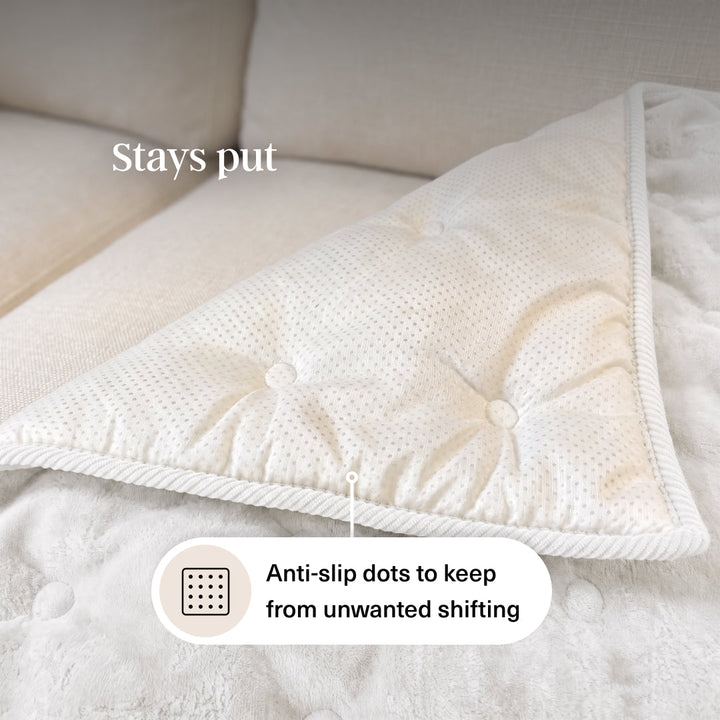 Quilted Chenille Sofa Seat Mat | Non-Slip, 2- or 3-Seater