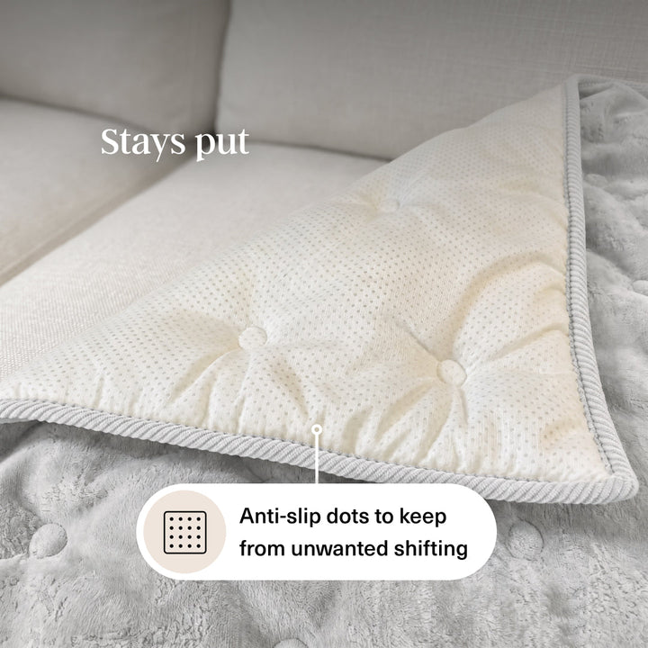 Quilted Chenille Sofa Seat Mat | Non-Slip, 2- or 3-Seater