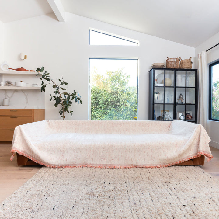 Speckled Chenille Sofa Throw | Large, 180 cm Wide, 4 Colours