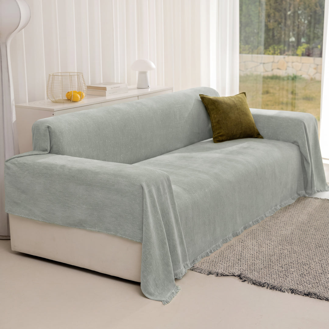 Speckled Chenille Sofa Throw | Large, 180 cm Wide, 4 Colours