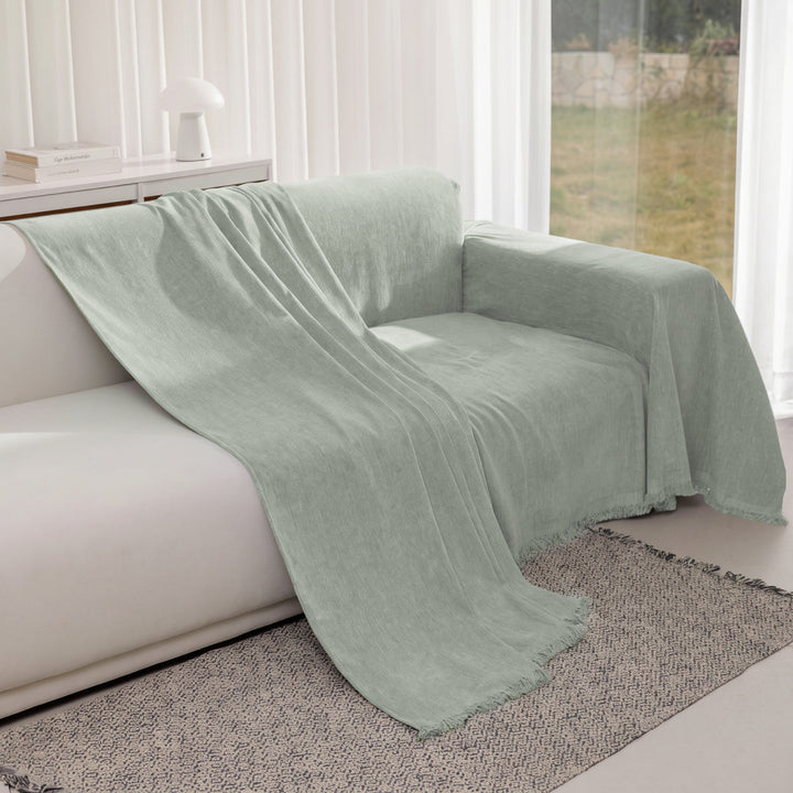 Speckled Chenille Sofa Throw | Large, 180 cm Wide, 4 Colours