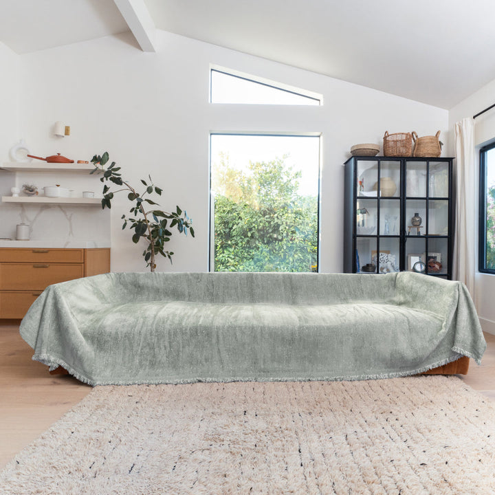 Speckled Chenille Sofa Throw | Large, 180 cm Wide, 4 Colours