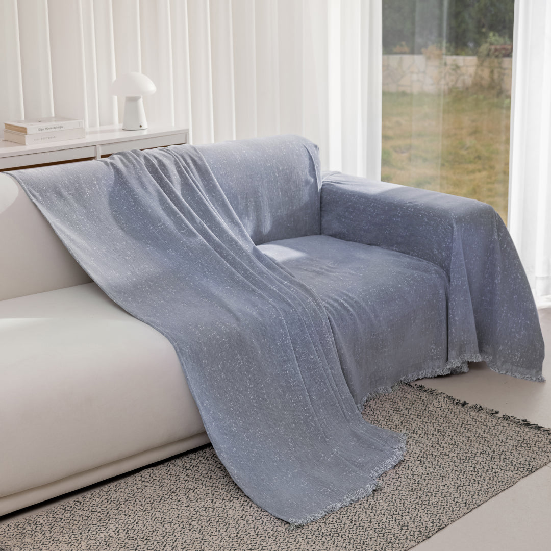 Speckled Chenille Sofa Throw | Large, 180 cm Wide, 4 Colours