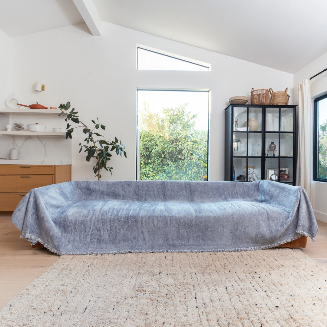Speckled Chenille Sofa Throw | Large, 180 cm Wide, 4 Colours