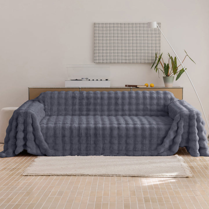 Faux Fur Bubble Sofa Throw | Large, 180 cm Wide, 6 Colours