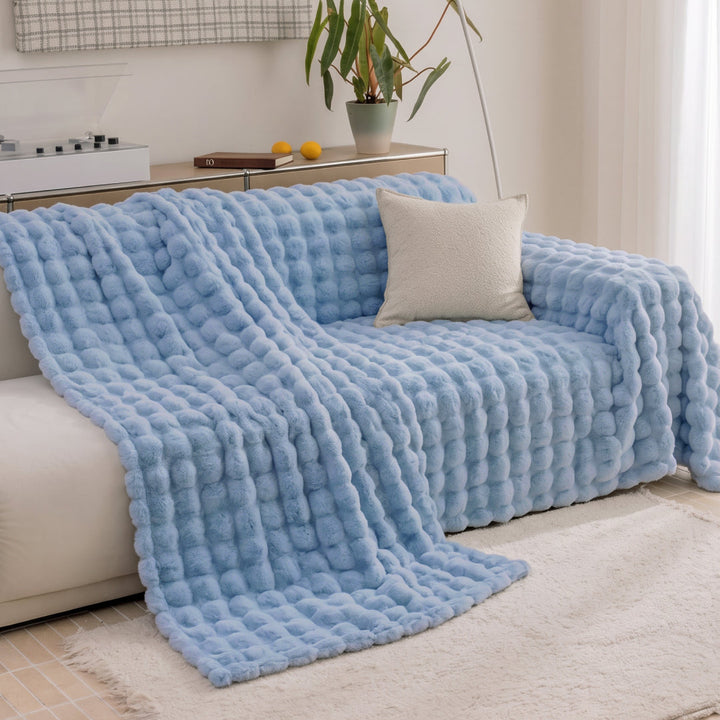 Faux Fur Bubble Sofa Throw | Large, 180 cm Wide, 6 Colours