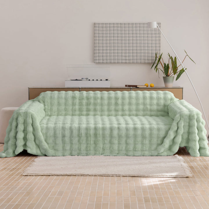 Faux Fur Bubble Sofa Throw | Large, 180 cm Wide, 6 Colours