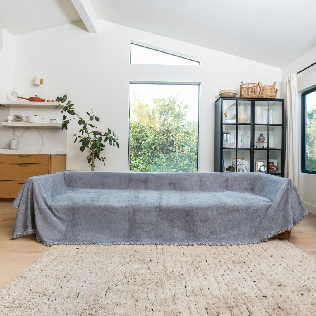 Soft Chenille Sofa Throw | Large, 180 cm Wide, 4 Colours