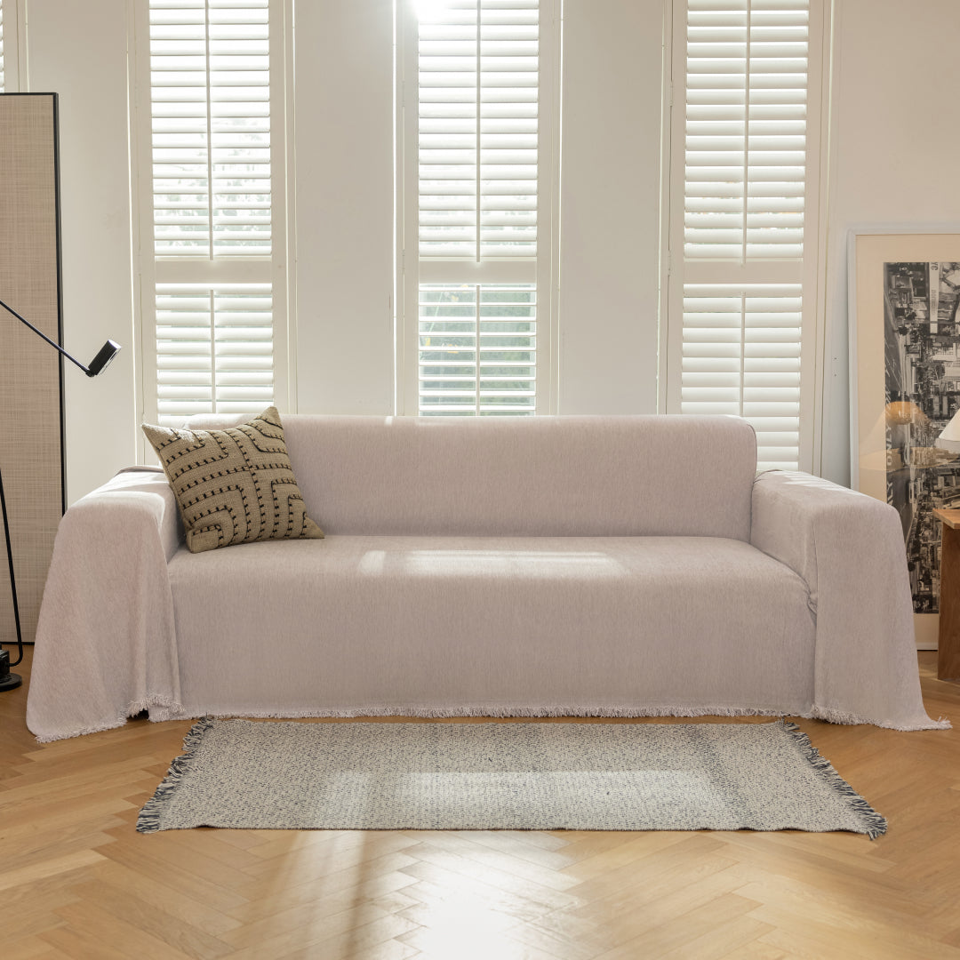 Soft Chenille Sofa Throw | Large, 180 cm Wide, 4 Colours
