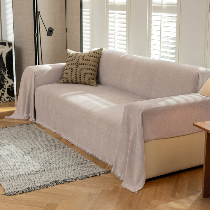 Soft Chenille Sofa Throw | Large, 180 cm Wide, 4 Colours