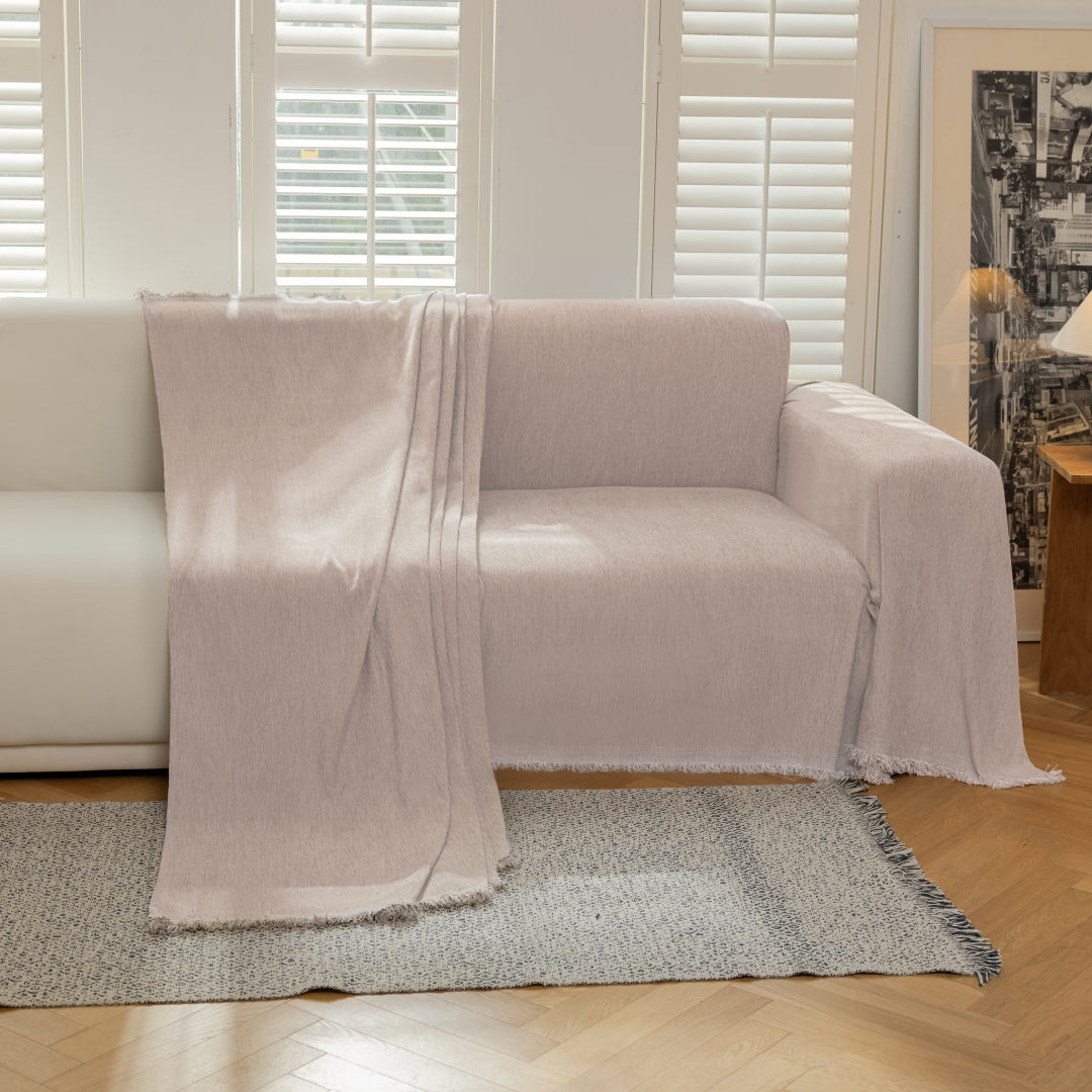 Soft Chenille Sofa Throw | Large, 180 cm Wide, 4 Colours