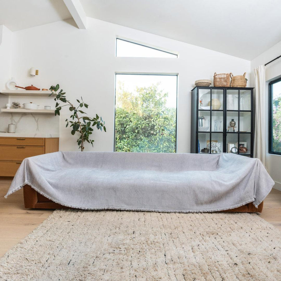 Soft Chenille Sofa Throw | Large, 180 cm Wide, 4 Colours