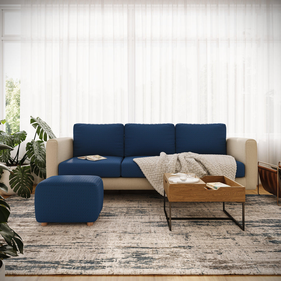 Stretch Ottoman Cover | Jacquard, 11 Colours