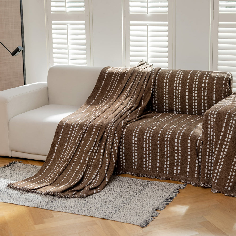 Dash Stitch Sofa Throw | Large, 180 cm Wide, 6 Colours