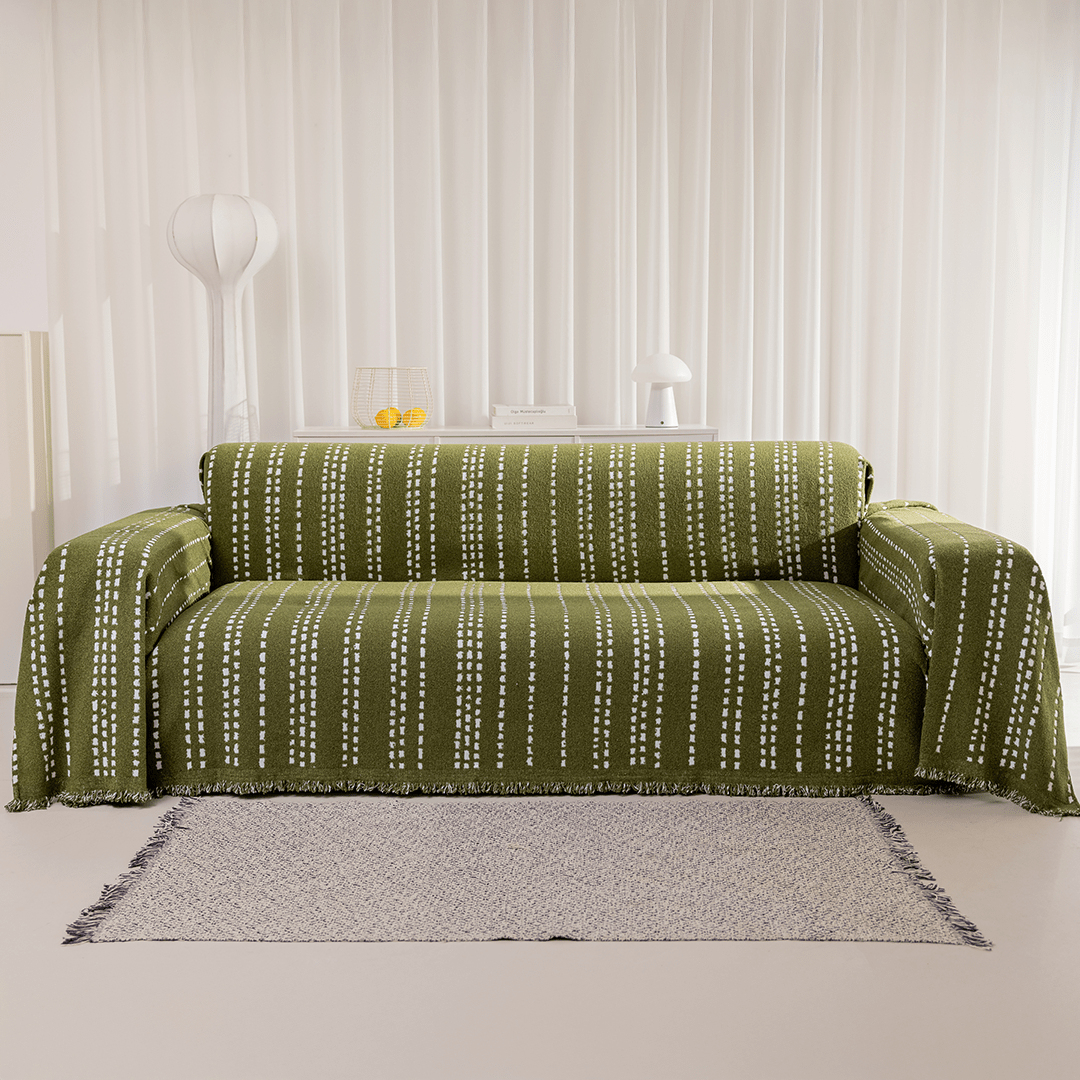 Dash Stitch Sofa Throw | Large, 180 cm Wide, 6 Colours