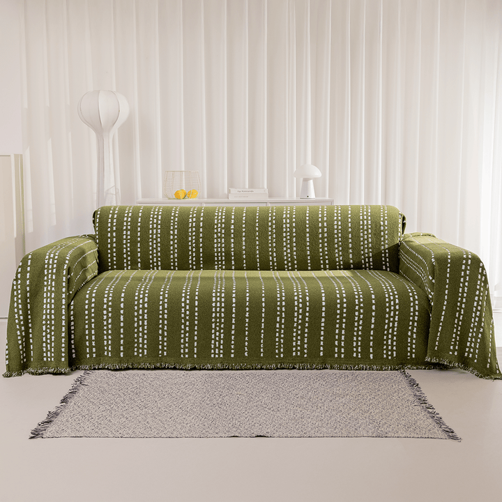 Dash Stitch Sofa Throw | Large, 180 cm Wide, 6 Colours