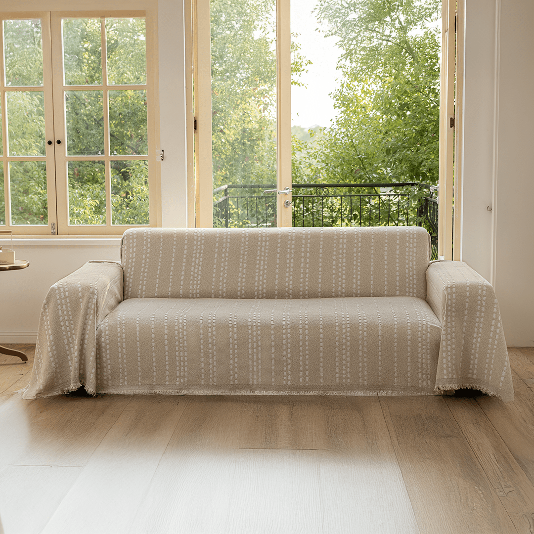 Dash Stitch Sofa Throw | Large, 180 cm Wide, 6 Colours