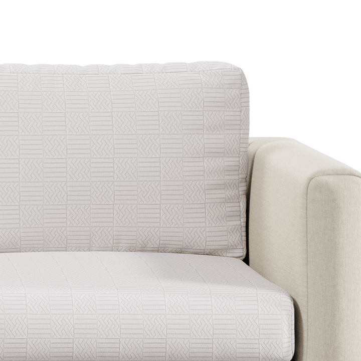 Stretch Sofa Cushion Cover | Checked Jacquard, 5 Colours