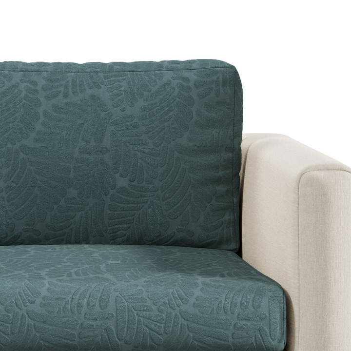 Stretch Sofa Cushion Cover | Leaf Jacquard, 4 Colours