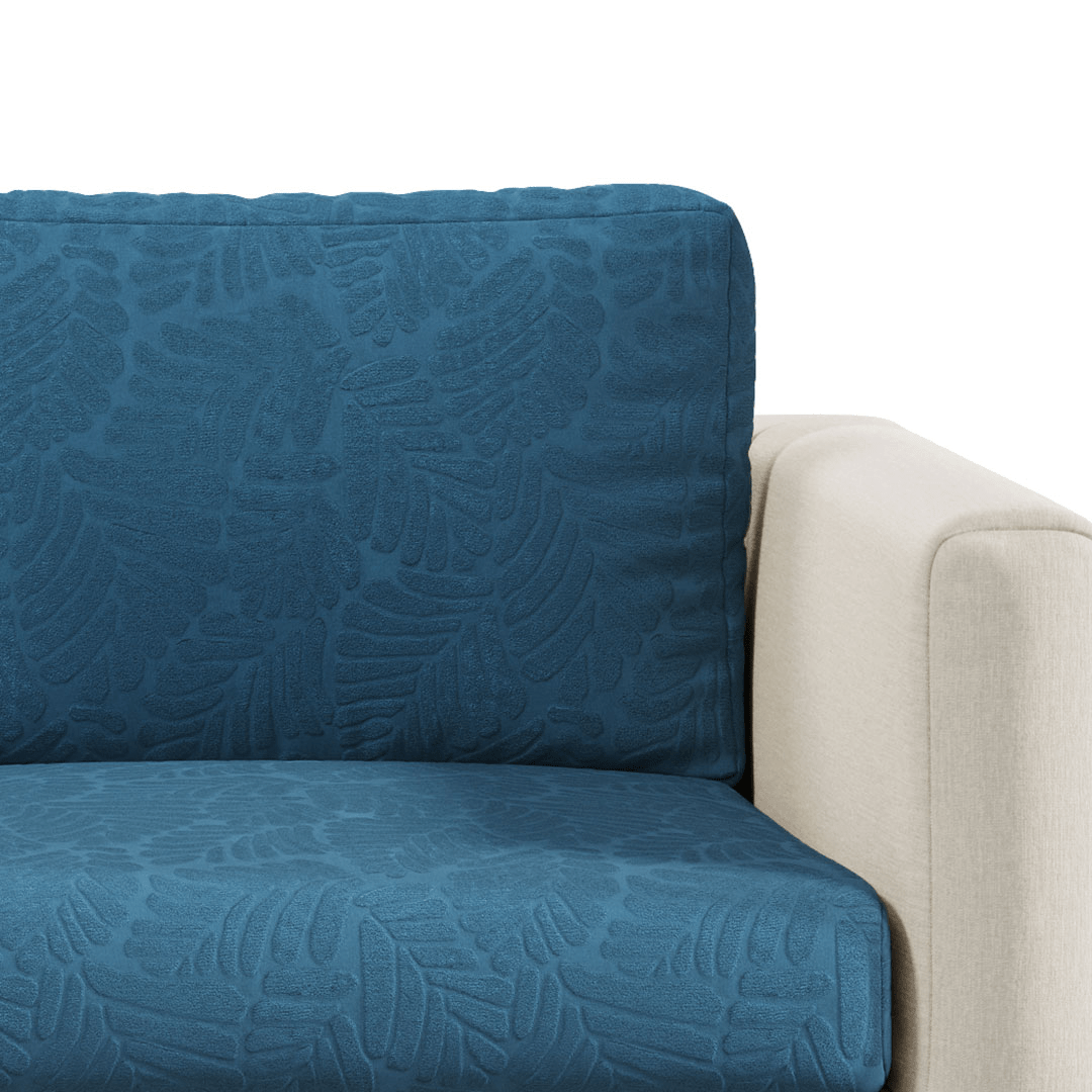Stretch Sofa Cushion Cover | Leaf Jacquard, 4 Colours