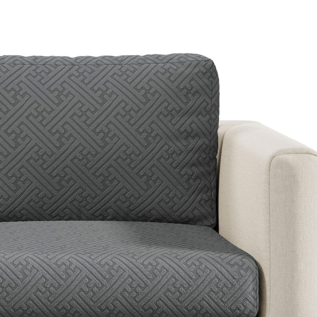 Stretch Sofa Cushion Cover | Maze Jacquard, 6 Colours