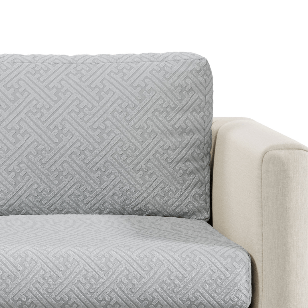 Stretch Sofa Cushion Cover | Maze Jacquard, 6 Colours