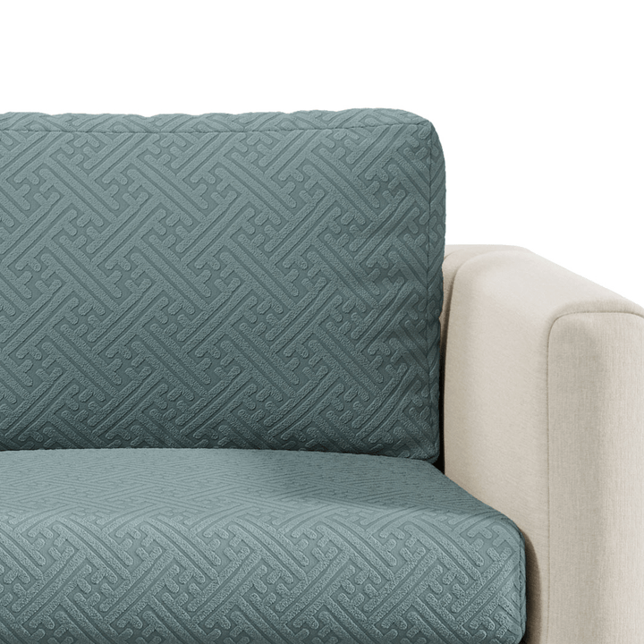 Stretch Sofa Cushion Cover | Maze Jacquard, 6 Colours