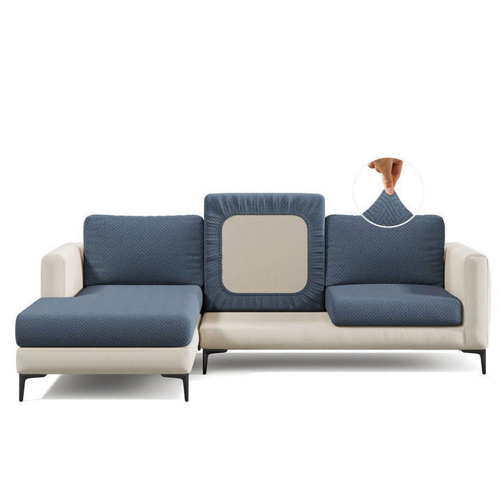 Stretch Sofa Cushion Cover | Maze Jacquard, 6 Colours