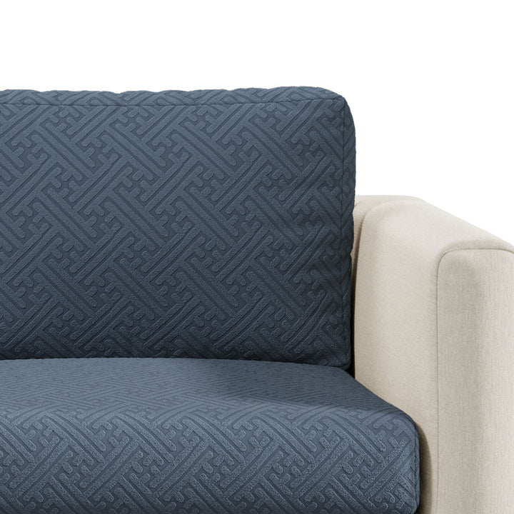 Stretch Sofa Cushion Cover | Maze Jacquard, 6 Colours