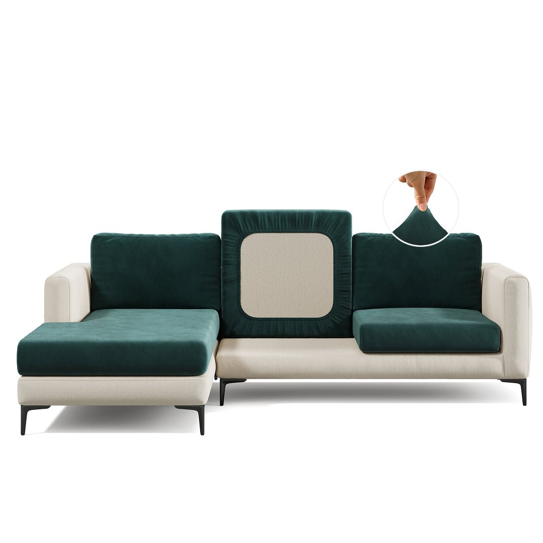 Stretch Sofa Cushion Cover | Modern Jacquard, 5 Colours