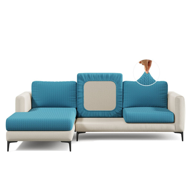 Stretch Sofa Cushion Cover | Wheat Jacquard, 10 Colours