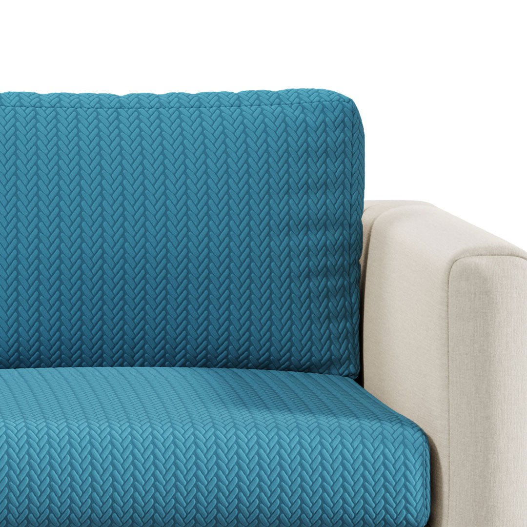 Stretch Sofa Cushion Cover | Wheat Jacquard, 10 Colours