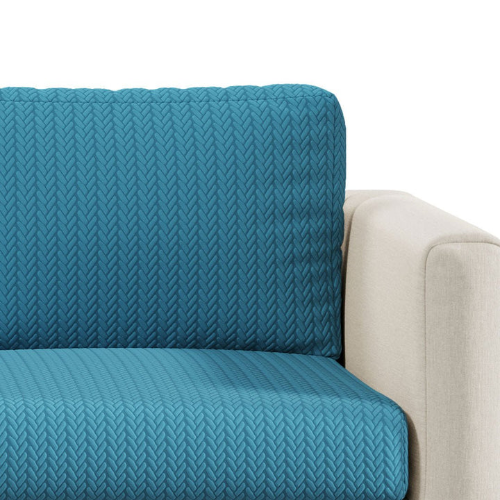 Stretch Sofa Cushion Cover | Wheat Jacquard, 10 Colours
