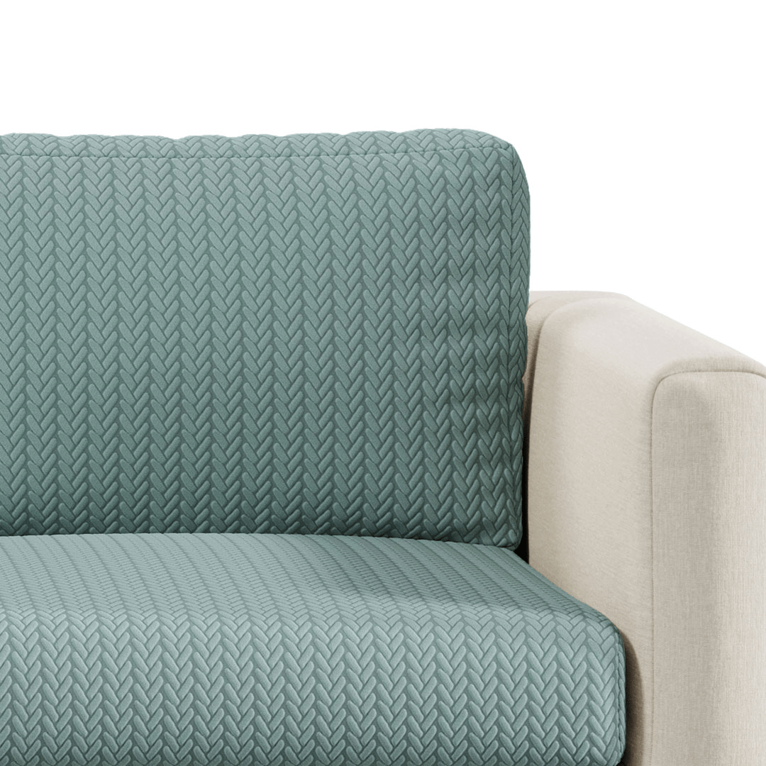 Stretch Sofa Cushion Cover | Wheat Jacquard, 10 Colours