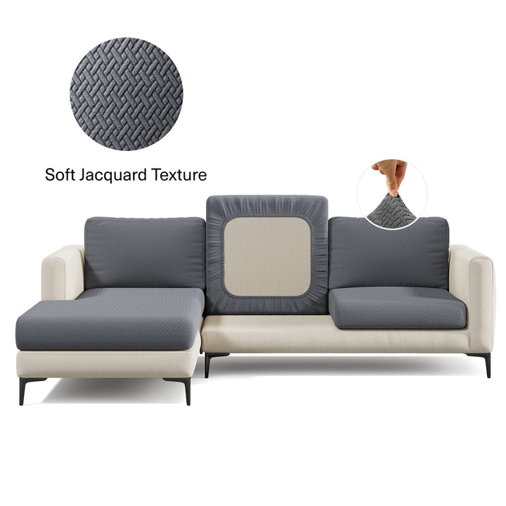 Stretch Sofa Cushion Cover | Classic Jacquard, 11 Colours