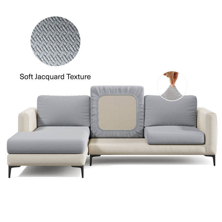 Stretch Sofa Cushion Cover | Classic Jacquard, 11 Colours
