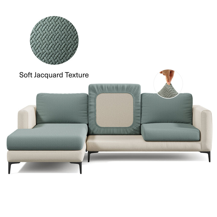 Stretch Sofa Cushion Cover | Classic Jacquard, 11 Colours